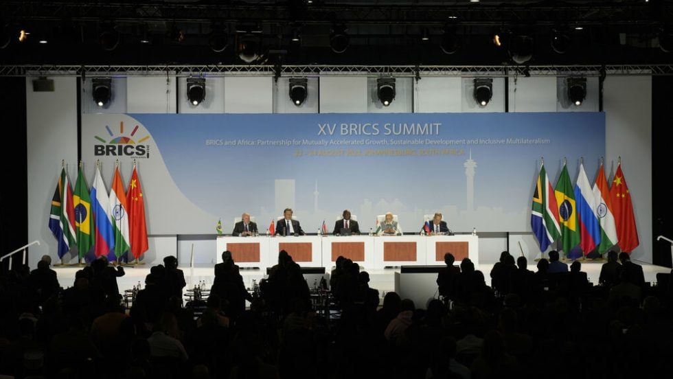 Από τη συνάντηση κορυφής των BRICS τον περασμένο Αύγουστο στο Γιοχάνεσμπουργκ